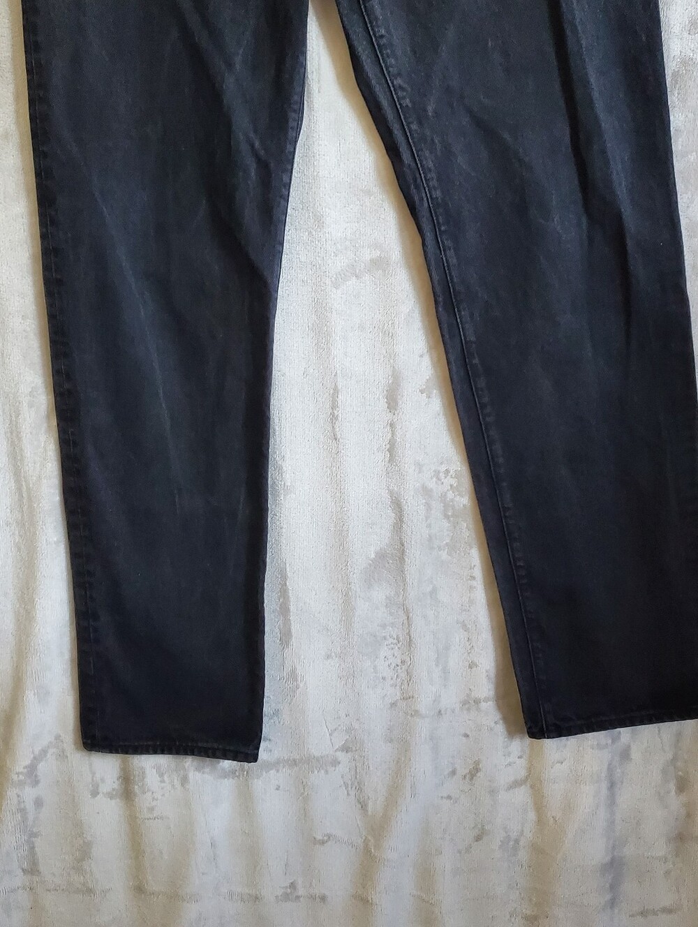 J.Crew Jeans Mens 34x36 Black Classic Straight Leg Dark Wash Denim 100% Cotton - Picture 4 of 15